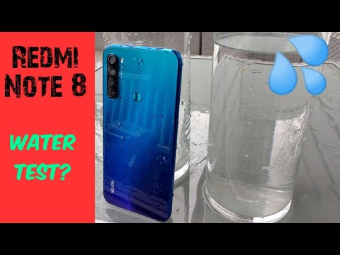 Redmi Note 8 water test? waterproof? water resistant? splash resistant?
