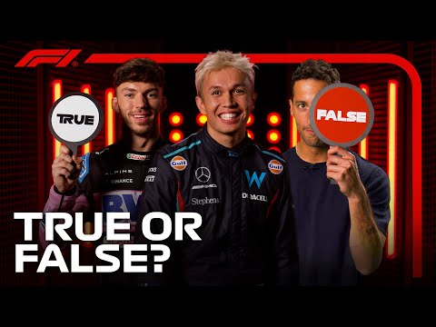 True Or False With Our 2023 F1 Drivers!