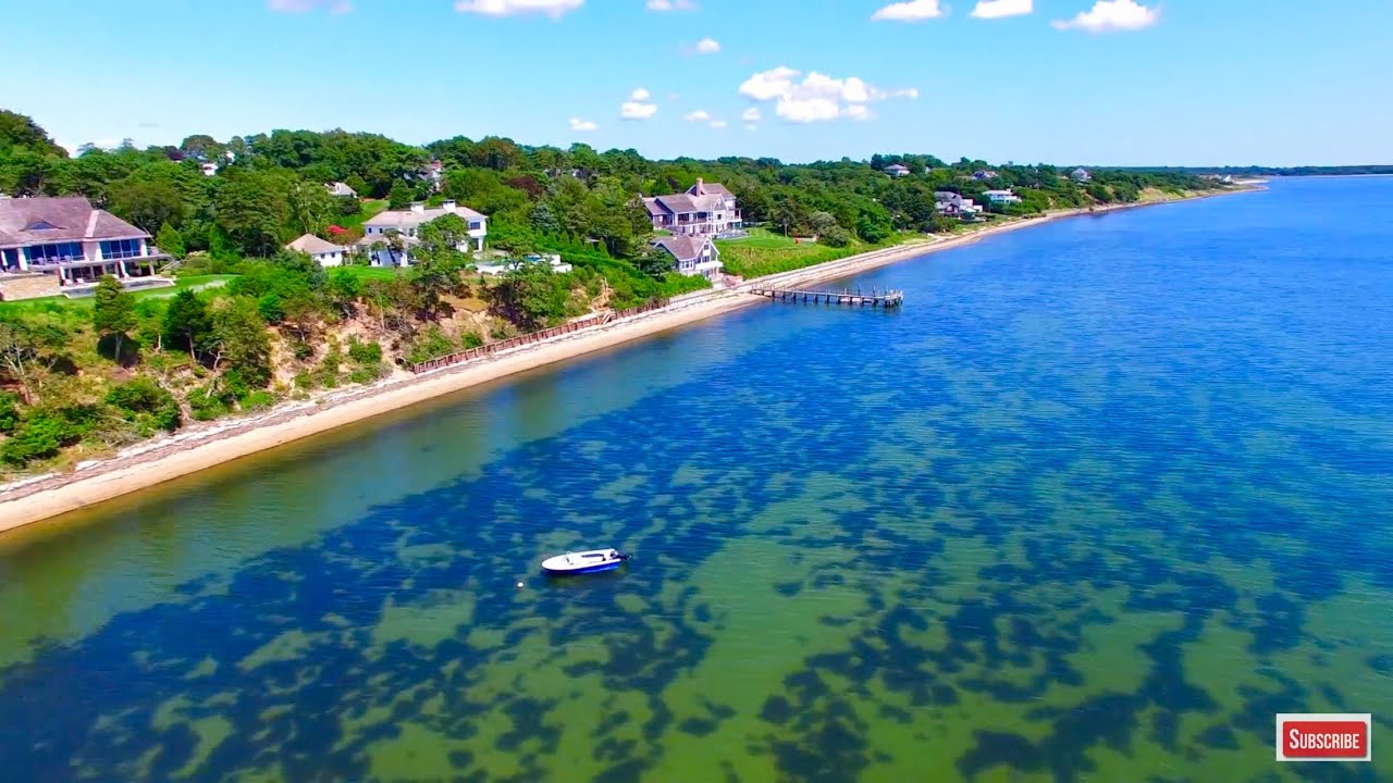 Hampton Bays Shinnecock Bay - Summers End - 4K Video 2017