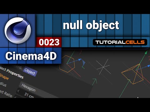 0023. null object in cinema 4d