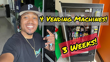 This Is How Much 4 Vending Machines Made In 3 Weeks!!