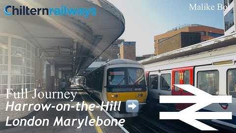 Class 165 Networker Turbo | Chiltern Railways | Ride | Harrow-on-the-Hill ➡️ London Marylebone