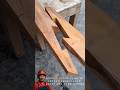 The Self-Locking Hooked Scarf Joint 🤯 #diy #woodworking