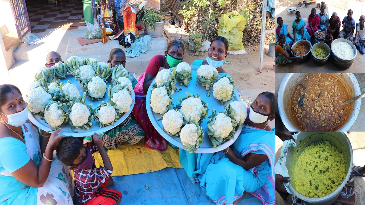 கறியை மிஞ்சும் சுவையில் 💐காலிஃப்ளவர் கிரேவி🥕முள்ளங்கி பருப்பு கூட்டு  சென்னை ராஜேந்திரன் திலகா