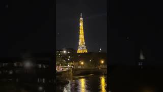 Eiffel Tower Light Show From The Pont Alexander Iii Bridge