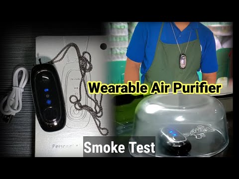 Personal Air Purifier Necklace Unboxing and Review │ Wearable Air Purifier │ Air Purifier Smoke Test