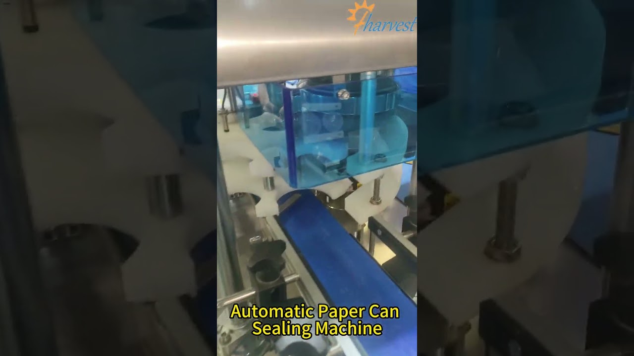 Automatic Paper Cans Sealer DEMO 2025 – 25 Cans/Min High-Speed for Food & Cosmetic Packaging
