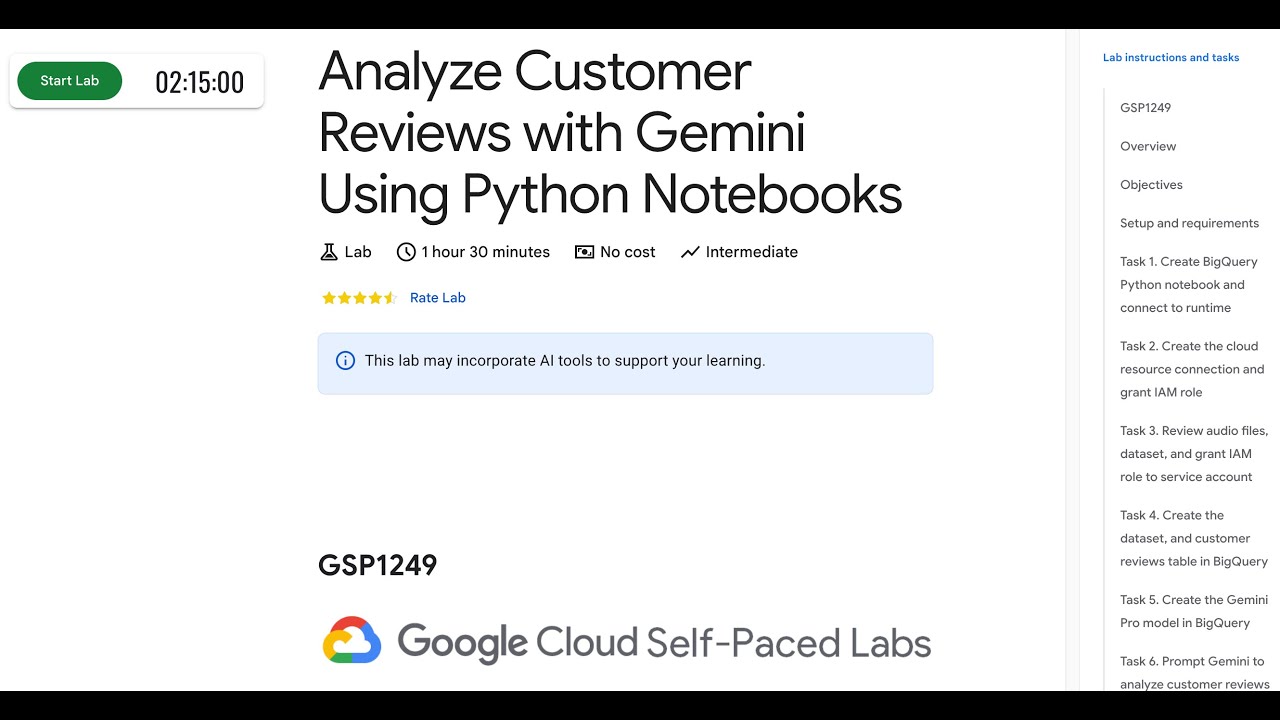 Analyze Customer Reviews with Gemini Using Python Notebooks #gcp # ...