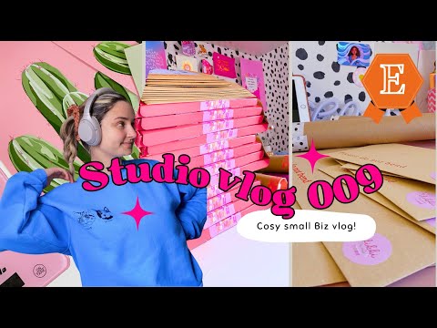a day in the life of a small business owner 📦 ✨ | Studio Vlog 009 | Running my Etsy Shop | Cosy Vlog