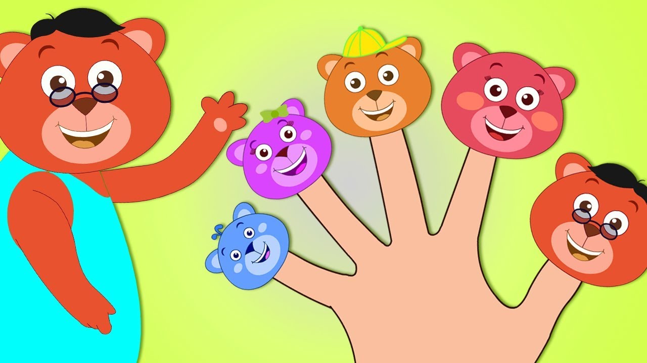 ⁣Семейка пальчиков: Весёлые Мишки | Детские мультики