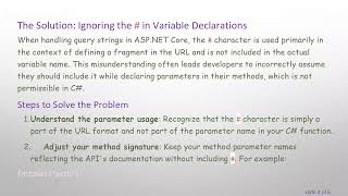 Handling Special Characters in Query Strings: A Guide for ASP.NET Core Developers