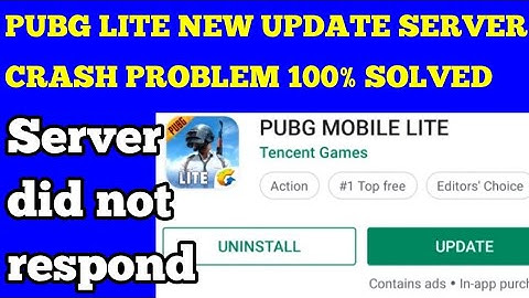 PUBG MOBILE LITE 0.15.0 NEW UPDATE PROBLEM SOLVED | PUBG LITE SERVER DID NOT RESPOND | PUBG LITE ?