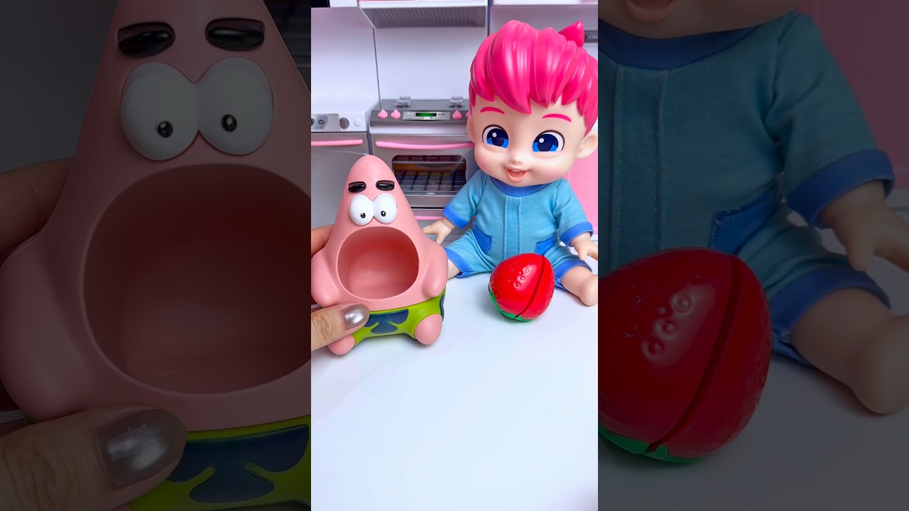 Satisfying ASMR Toy Unboxing | Bebefinn & Patrick Star Eating Strawberry 🍓