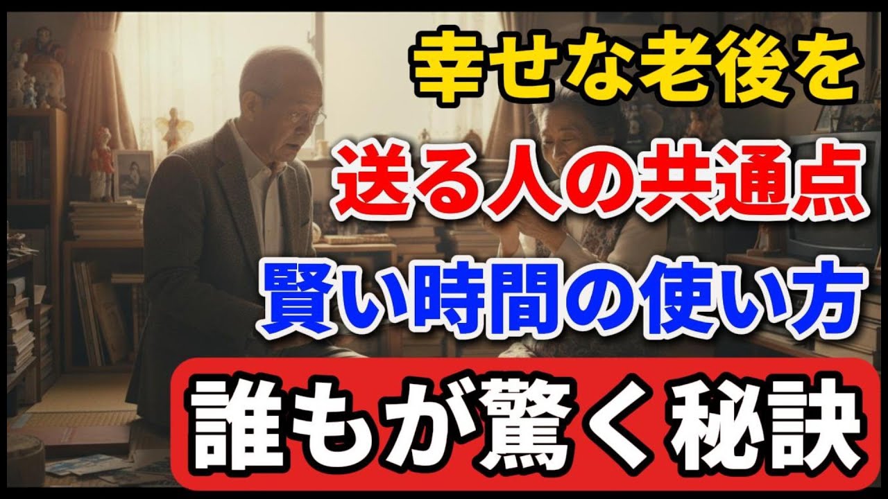 幸せな老後を過ごす「賢い人」の時間の使い方。その先見の明に誰もが驚き、尊敬します！ #老後の暮らし #シニアライフ #終活 #人間関係 #人生経験 #感動する話 #年金生活 #生き方