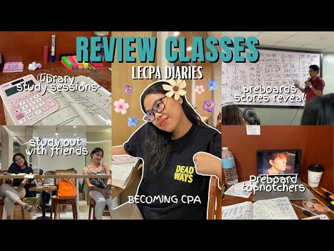 LECPA diaries 📚 | PRTC review classes, 1st preboard scores, library study sessions, etc. (PART 2)
