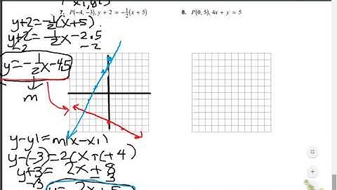 Geometry Lesson 3.6 part 4 parallel & perpendicular lines