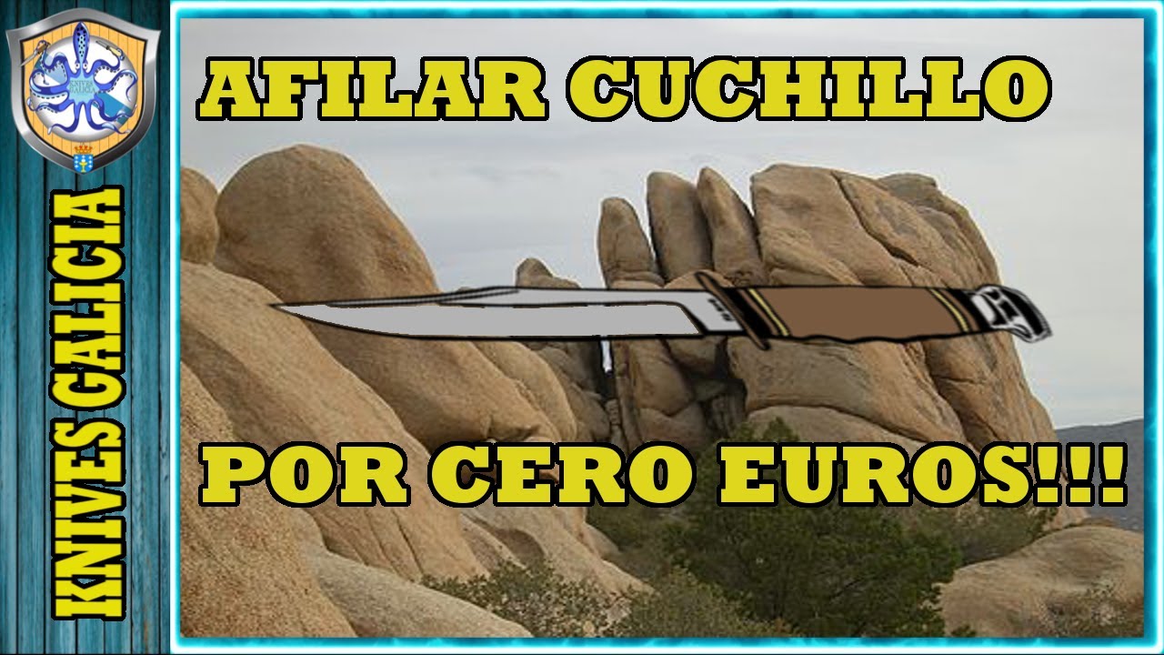 COMO AFILAR CUCHILLOS por 0€ | PIEDRA NATURAL de ASPERÓN