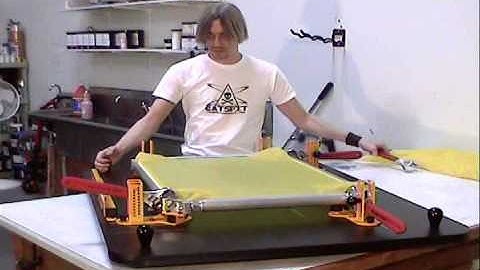 How To Screen Print: Stretching Roller Frames