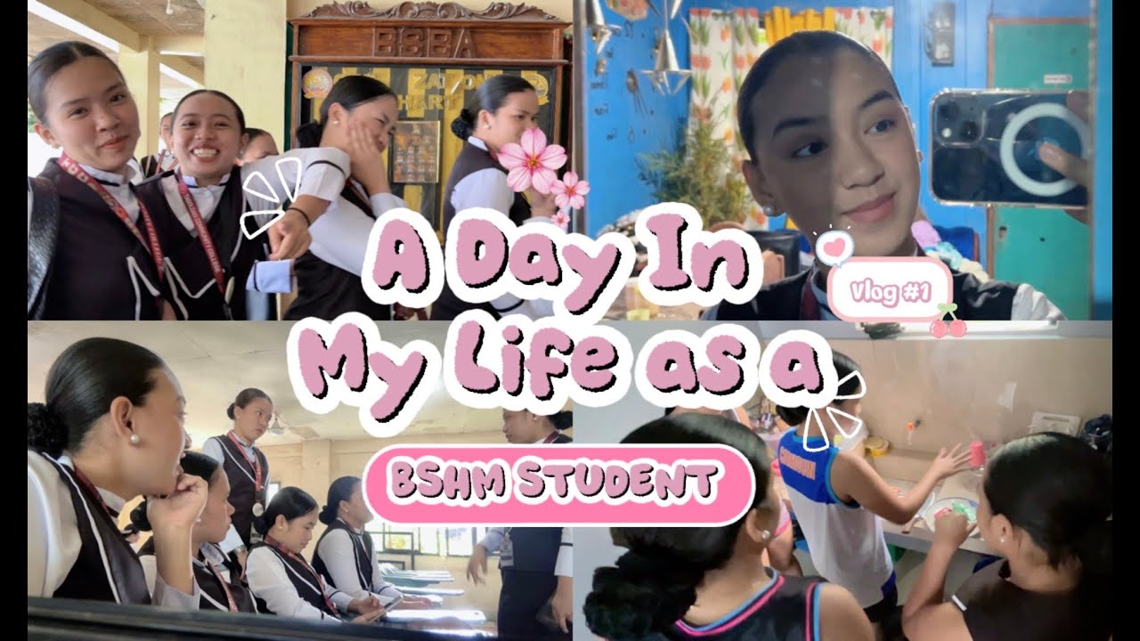 𐙚COLLEGE DIARY˚⟡˖ Ep.1 | A day in a life as a BSHM student