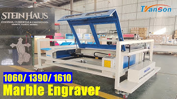 Transon Marble Tombstone Text Portrait CO2 Laser Engraver #marbleengraver #marbleengravingmachine