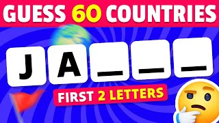 Guess The Country By First 2 Letters | Country Quiz screenshot 5