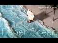 ティッシュを海の波に見立てる|Making of Paper Ocean