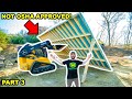 Building a OFF-GRID CABIN in My BACKYARD!!! (Part 3)