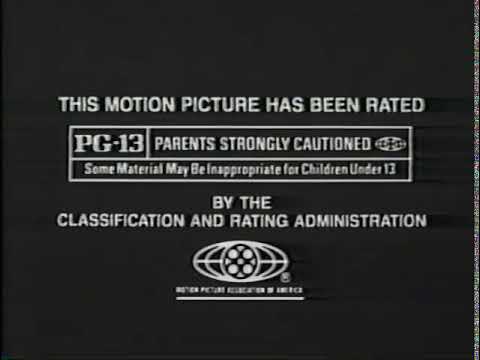 Mpaa Pg 13 Rating Screen Black 1990 Youtube