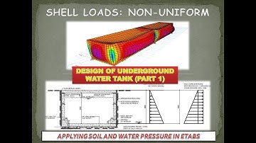 Design of underground water tank (RCC) using ETABS (part 1)