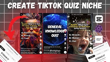 How to Bulk create QUIZ Video For FREE using AI | Make Money with Faceless TikTok