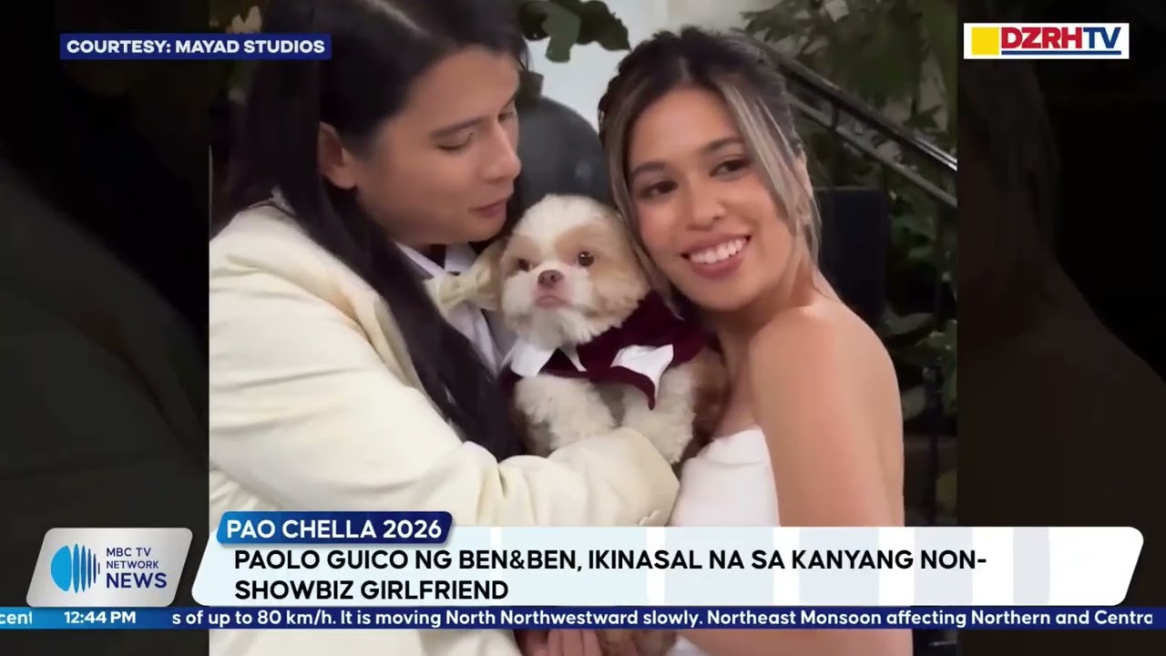 PAOLO GUICO NG BEN&BEN, IKINASAL NA SA KANYANG NON-SHOWBIZ GIRLFRIEND