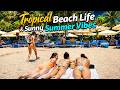 Beach Walk 4K 60FPS | Tropical Beach Life & Sunny Summer Vibes