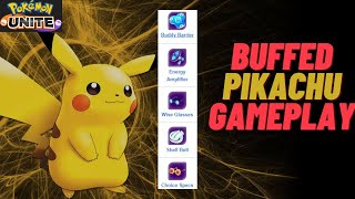 BUFFED PIKACHU GAMEPLAY! | Pokemon Unite | PIKACHU Build &amp; Gameplay