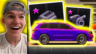 SPENDING $10,000,000 DOLLARS IN APEX RACER ON A 2000 HSP JEEP TRACKHAWK! (NEW CAR UNLOCKS AND TUNE)