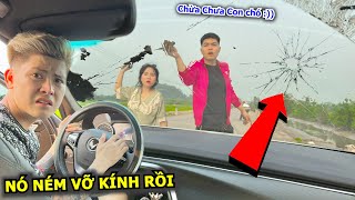 Kiên Chổi Bị Phạm Thư Cùng Thằng Trà Xanh Ném Gạch Và Chất Bẩn Vào Ô Tô - Vỡ Nát Kính screenshot 2