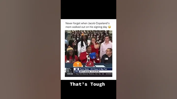 His Mom Walked out on Signing Day 😬