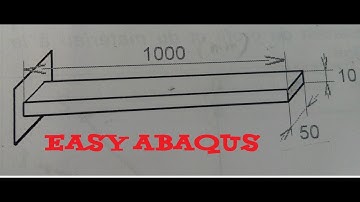 Easy Abaqus #4 - Beam element 1