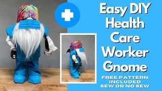 DIY Health Care Worker Gnome/Nurse gnome/Doctor gnome/Dollar Tree gnome Tutorial/Gnome pattern image