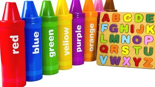 Learning Video for Toddlers Teaching the ABC Alphabet through Crayon Surprises!