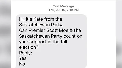 Sask. Party using so-called robotexts as part of 2020 campaign.