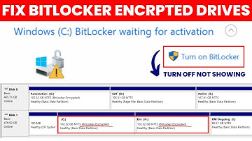How To Fix BitLocker Encrypted Drives When Extending Drives | BitLocker Waiting for Activation
