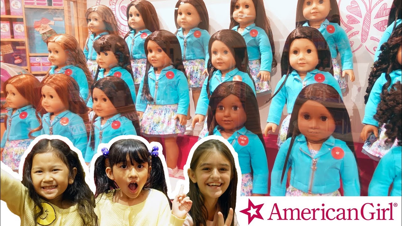 アメリカ女子の定番お人形 自分そっくりのお人形が見つかる アメリカンガールに行ったよ アメリカ3日目 Himawari Ch Youtube