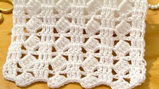 Unique And Easy Crochet For Beginners / It's perfect For Making Baby Blankets, Shawls, Bag