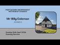 Sunday 26th April 2026 PM - Speaker: Mr Billy Coleman