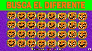 JUEGO De Las DIFERENCIAS 👻 ENCUENTRA 🔎 EL DIFERENTE ⭕❌ ESPECIAL HALLOWEEN 🎃 PASATIEMPOS Divertidos