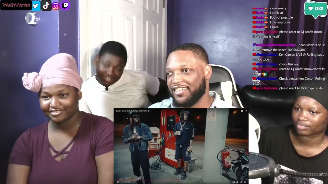 Нигерийские братья и сестры реагируют на HIMRA - DACHIBA KOUMBA TCHAIBA Ивуарийский рэпер Drill с...