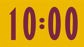 10 MINUTE TIMER 🔔 Gentle Alarm [Full HD]