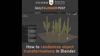 Randomize Object Transformations in Blender