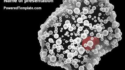 White Blood Cell PowerPoint Template by PoweredTemplate.com