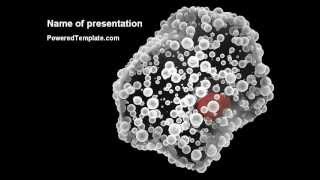 White Blood Cell PowerPoint Template by PoweredTemplate.com
